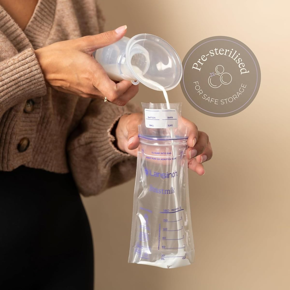 25 Bolsas para almacenar leche materna