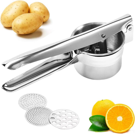 Prensador de Patatas Latauar Acero Inoxidable Ergonómico Profesional