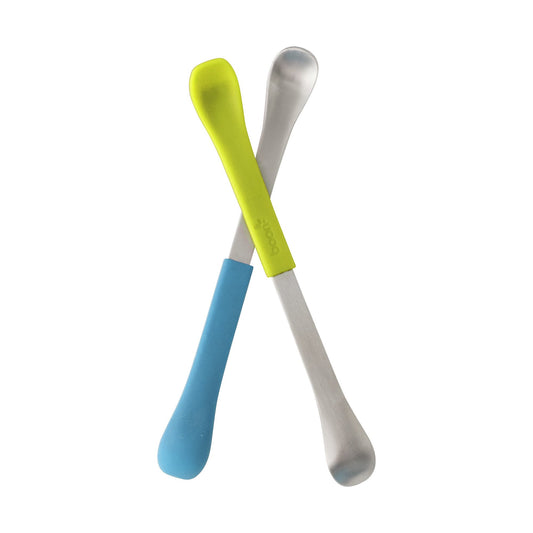 Boon Swap cuchara de alimentación 2 en 1, Azul/Verde