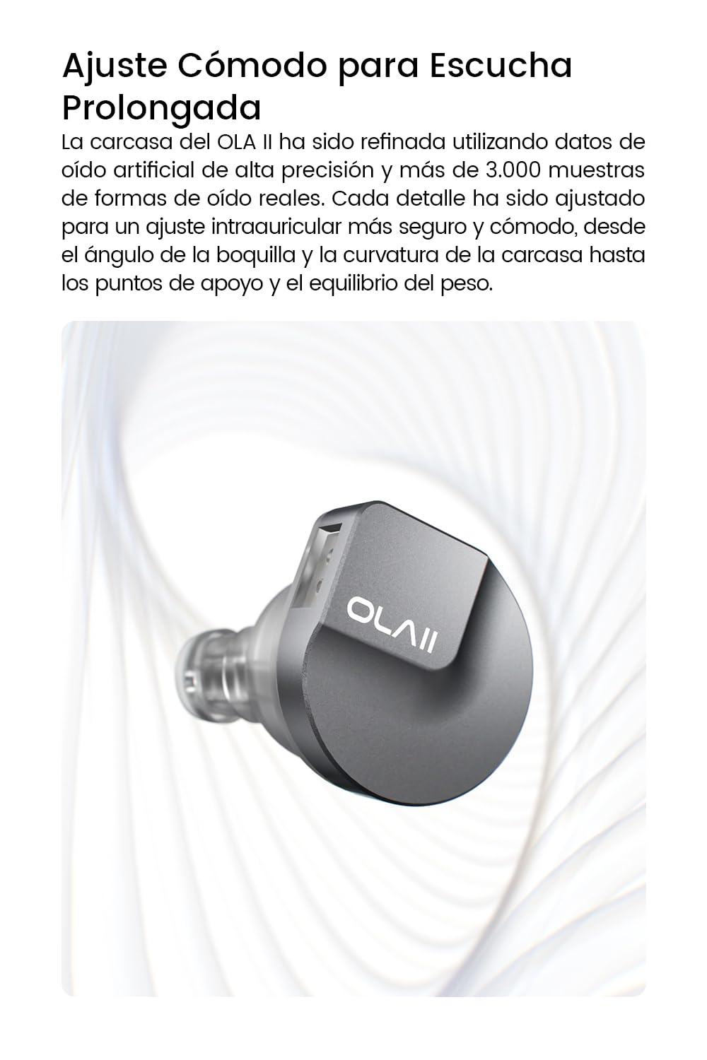 TANCHJIM OLA2 - Monitores internos con cable, auriculares iem ligeros - Tipo C
