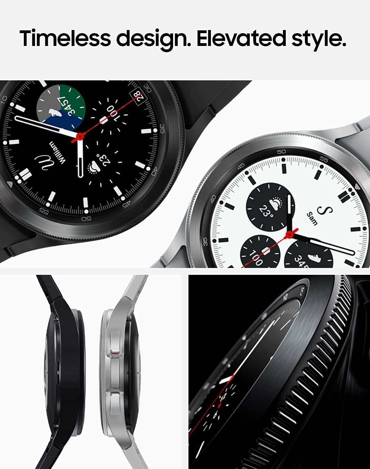 Reloj Inteligente Samsung Galaxy Watch4 Classic Plata Reacondicionado