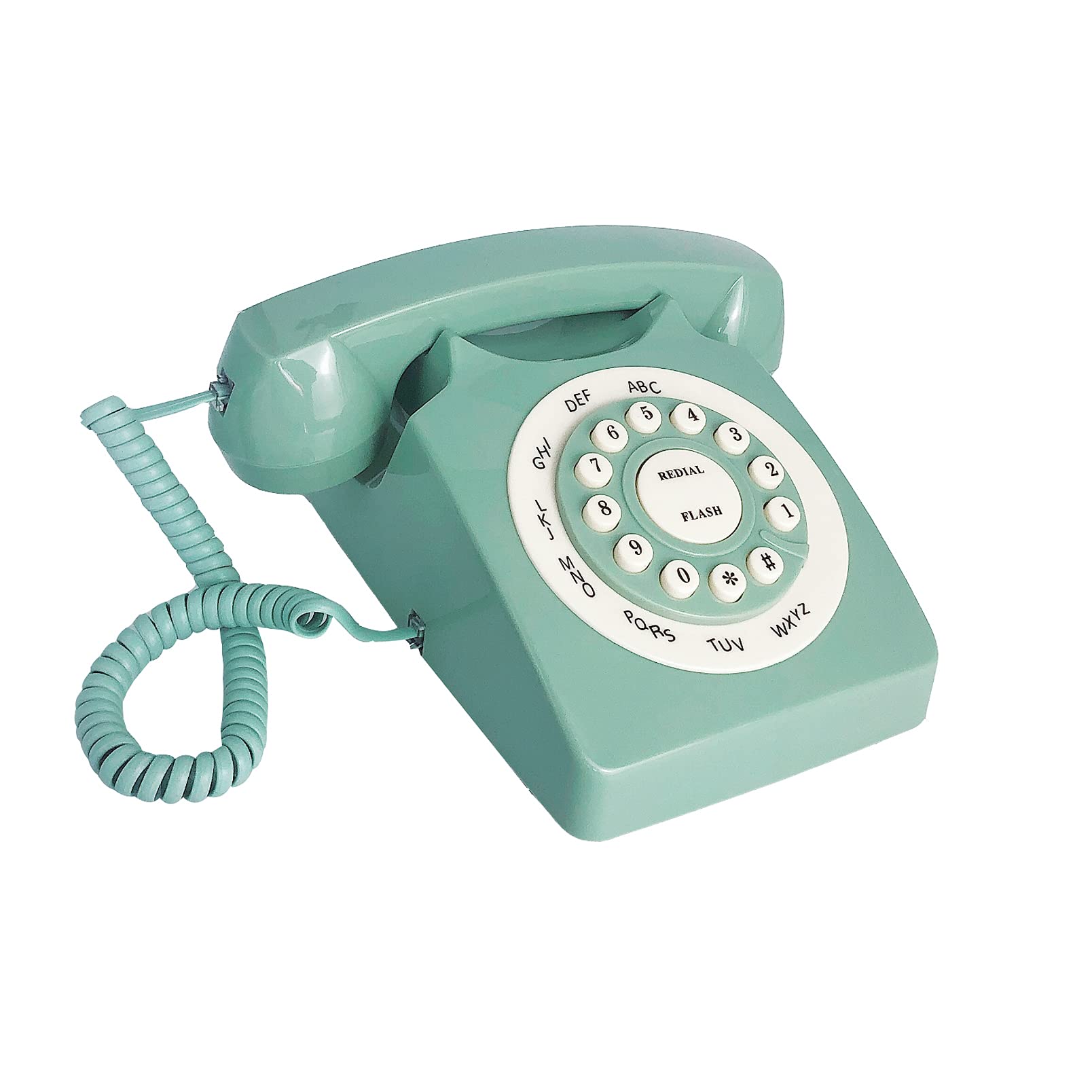 Beneno - Teléfono Fijo Retro, Diseño Clásico, Giratorio, Antiguo, con Cable, para Hogar y Oficina