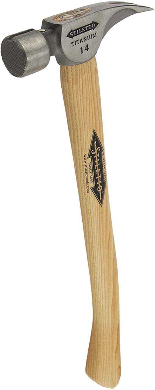 Martillo de Carpintero Stiletto Herramientas Titanio Mango Curvado