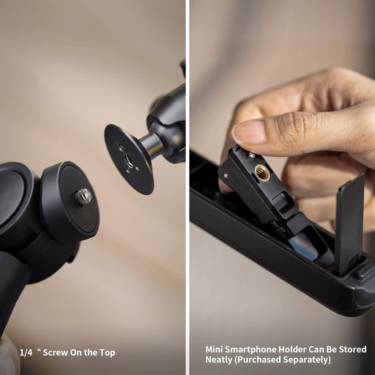 Trípode Mini Cámara PGYTECH Negro Clásico MantisPod 2.0