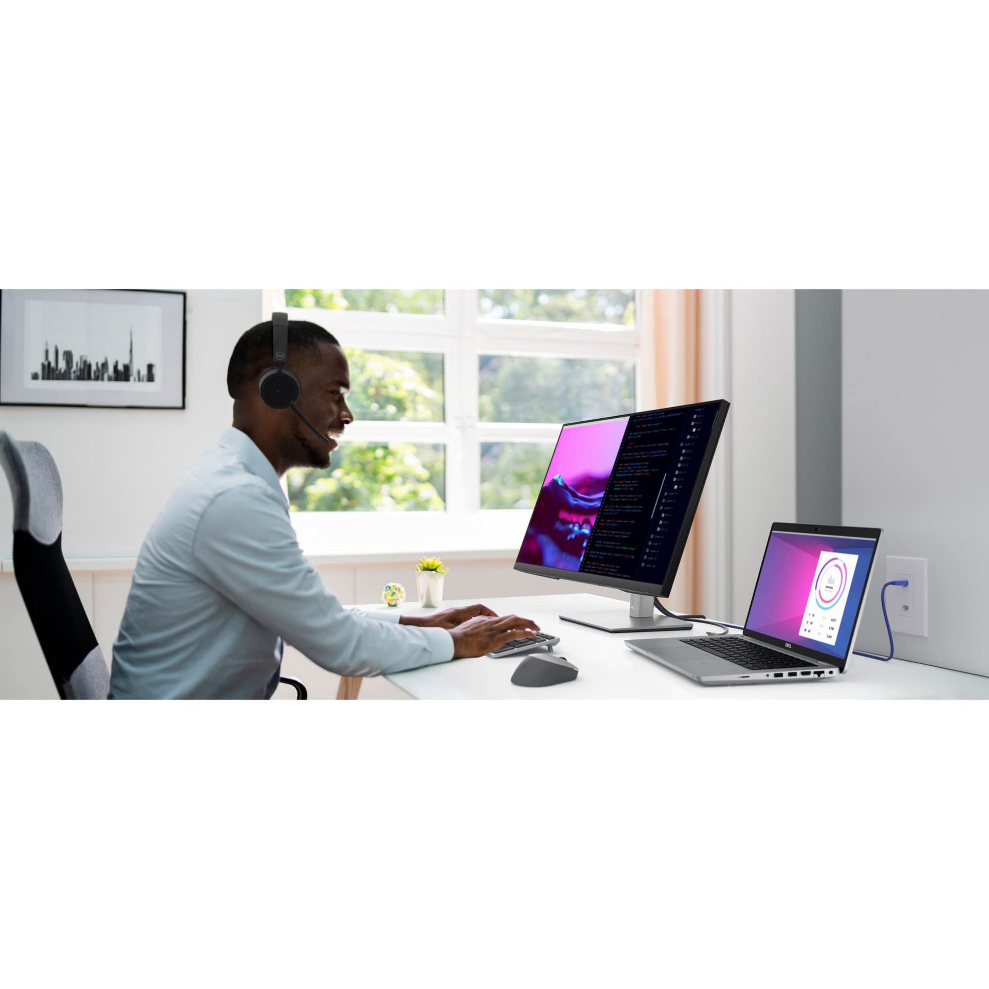Dell P2423DE Monitor QHD WLED LCD de 23.8" - 16:9 - Negro, Plata