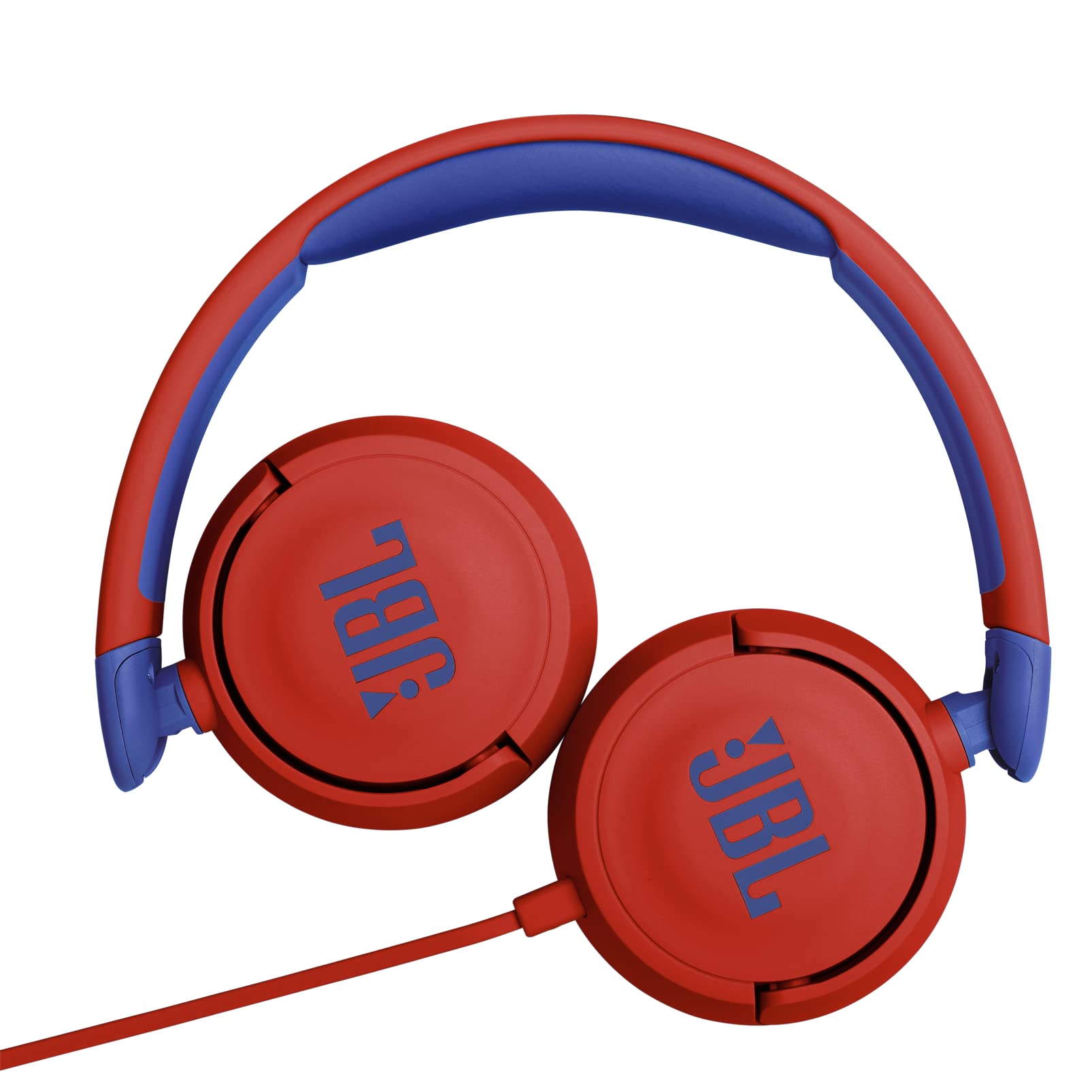 JBL JR310 Audífonos para Niños con Mic/Control, Drivers de 32mm, Conector 3.5mm, Cable Antienredos - Rojo