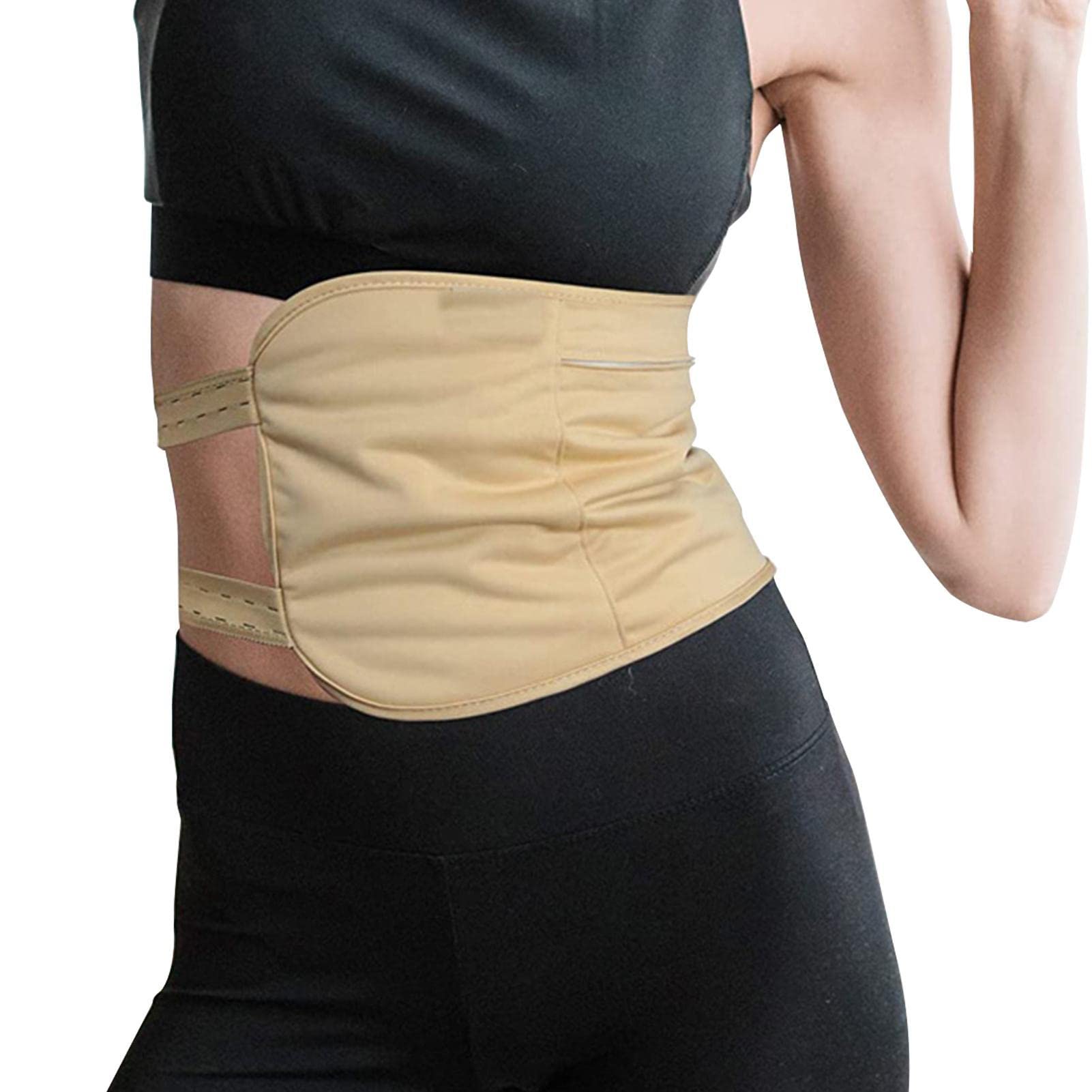 TROONZ Aceite ricino,Envoltura Corporal para el Cuidado la Cintura y el Cuello - Paquete compresas Aceite ricino Altamente Absorbente, Reutilizable con Correa elástica