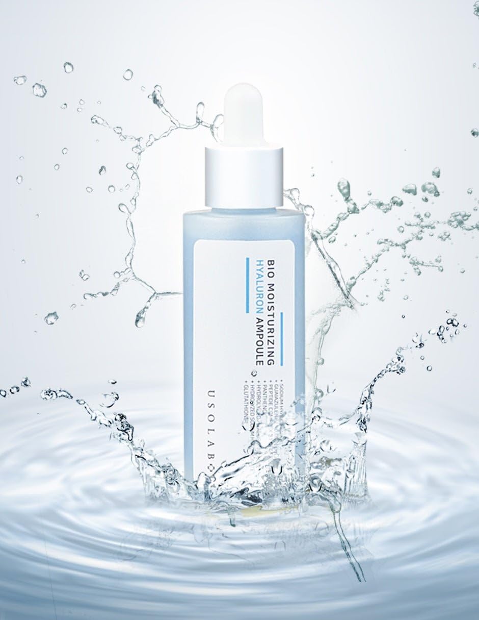 Sérum Hidratante USOLAB Skincare Coreano Bio Moisturizing Hyaluron Ampoule - Hidrata y Reafirma (50ml) - Con Ácido Hialurónico y Glutatión - Origen Surcoreano