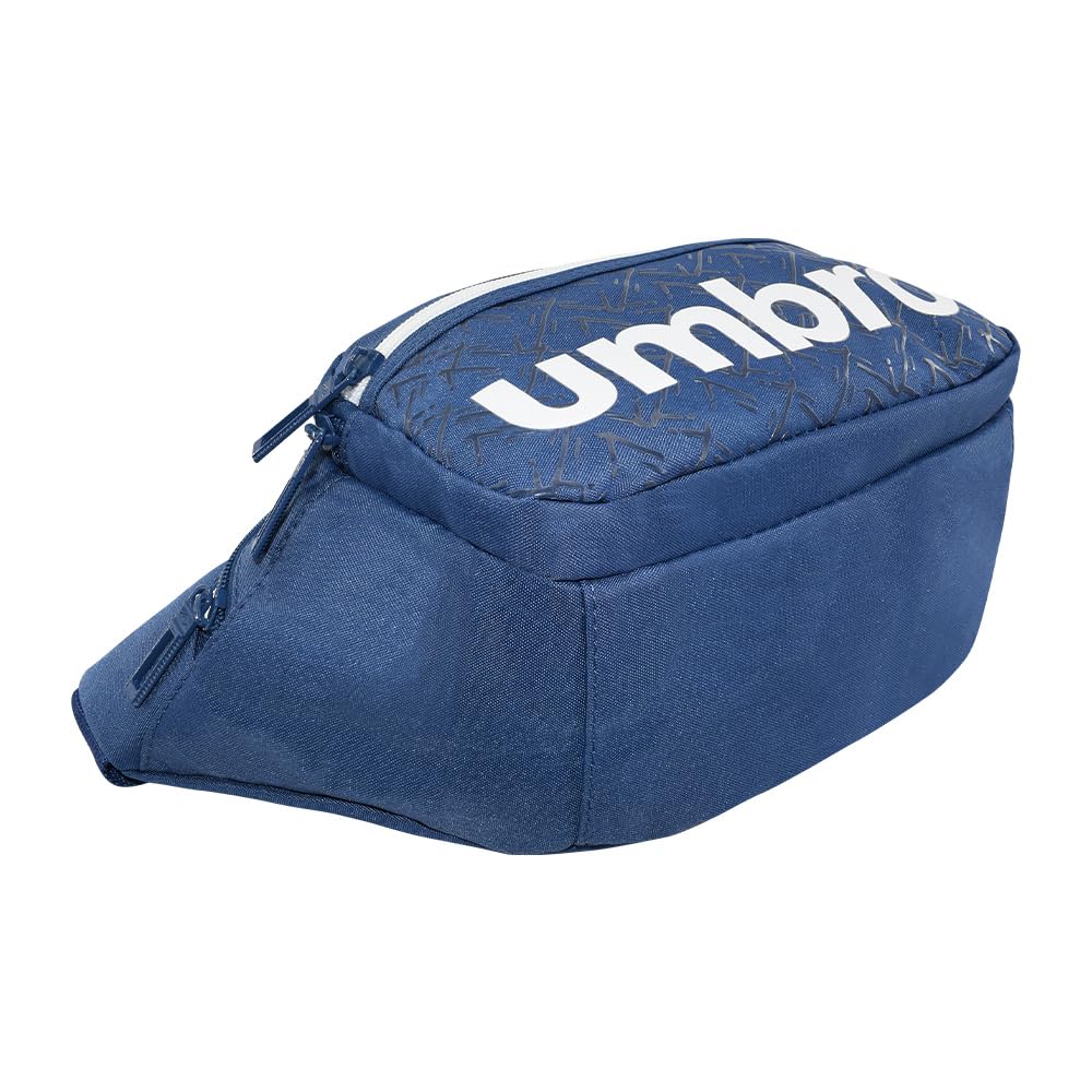 Cangurera Deportiva Umbro Azul Marino con Compartimentos Amplios para Hombre y Mujer