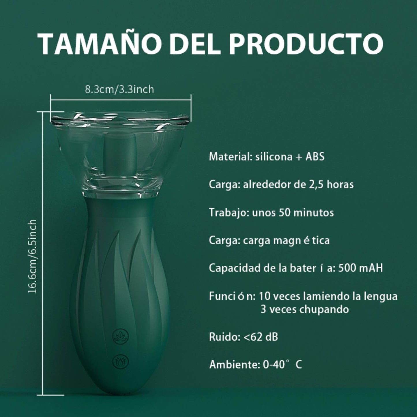 Succionador de Clítoris con Lengua Silencioso para Mujer
