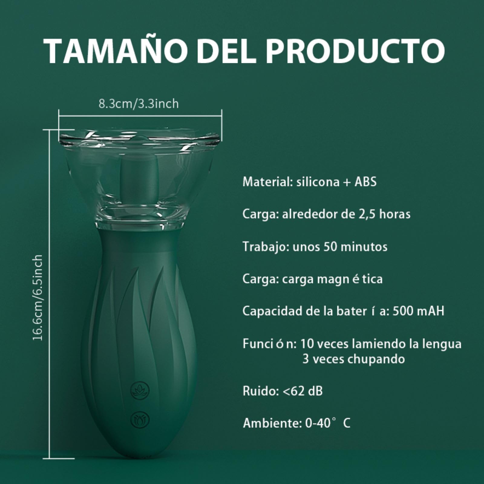 Succionador de Clítoris con Lengua Silencioso para Mujer