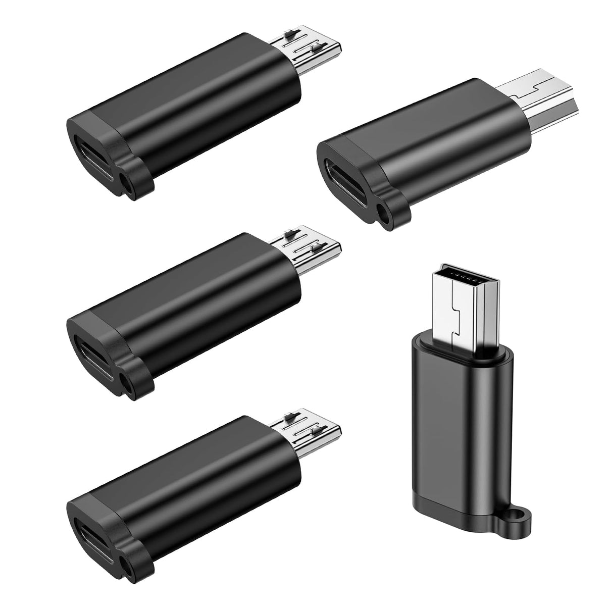 Adaptadores USB y Micro USB Compatibles con Carga y Sincronización de Datos para GPS, Cámara Digital y Reproductor de MP3