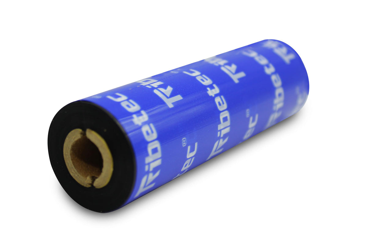 Ribbon de Resina Ribetec Negro 110 mm x 74 m Centro 1/2 Pulgada