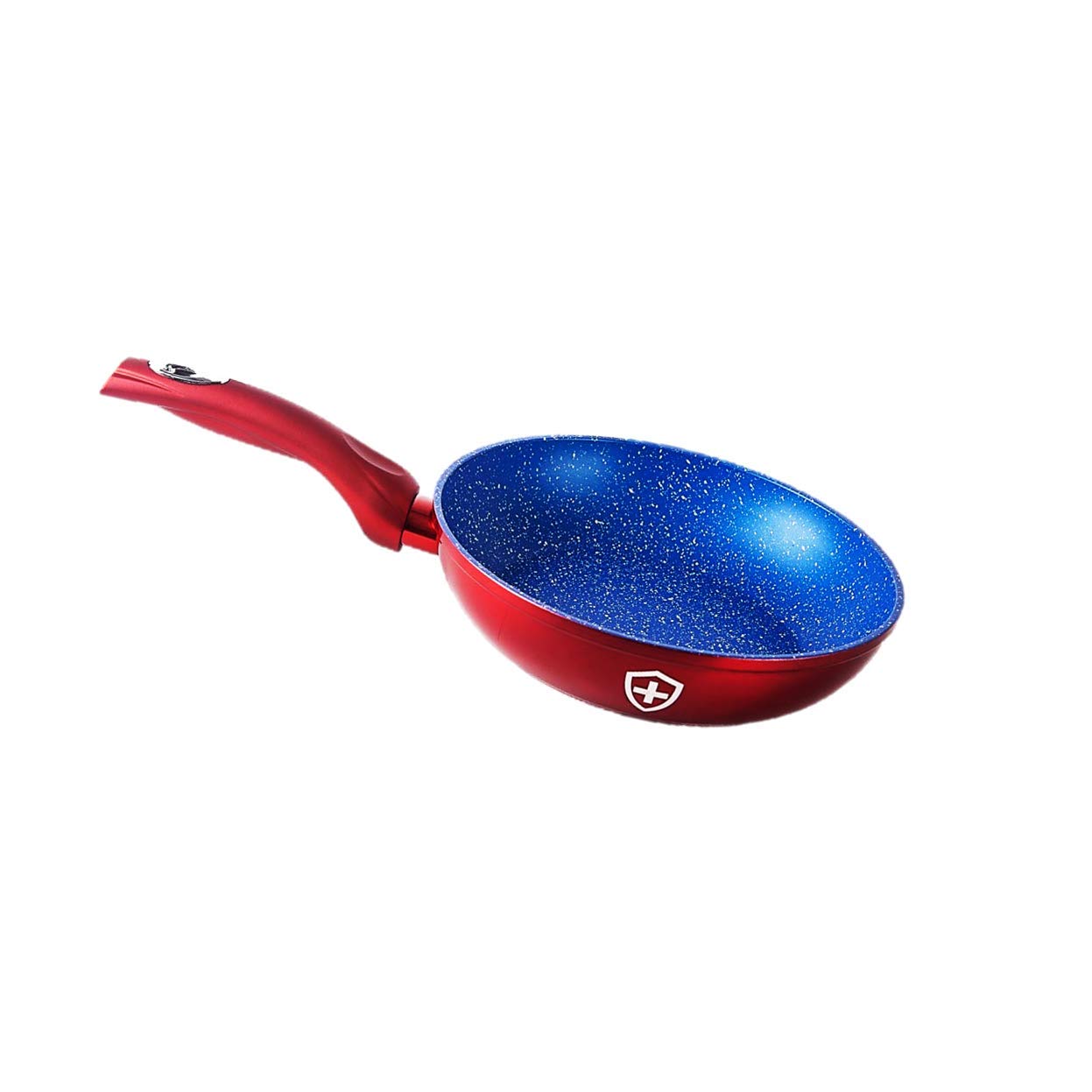 Bateria De Cocina 7pz Swiss Silver Triple Capa Antiadherente Ceramica Marmol SSBAT7A