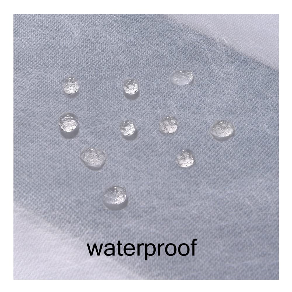 Greenour Funda impermeable para mesa de masaje, sábanas bajeras desechables para spa, color blanco, 10 unidades, 36 x 88 pulgadas