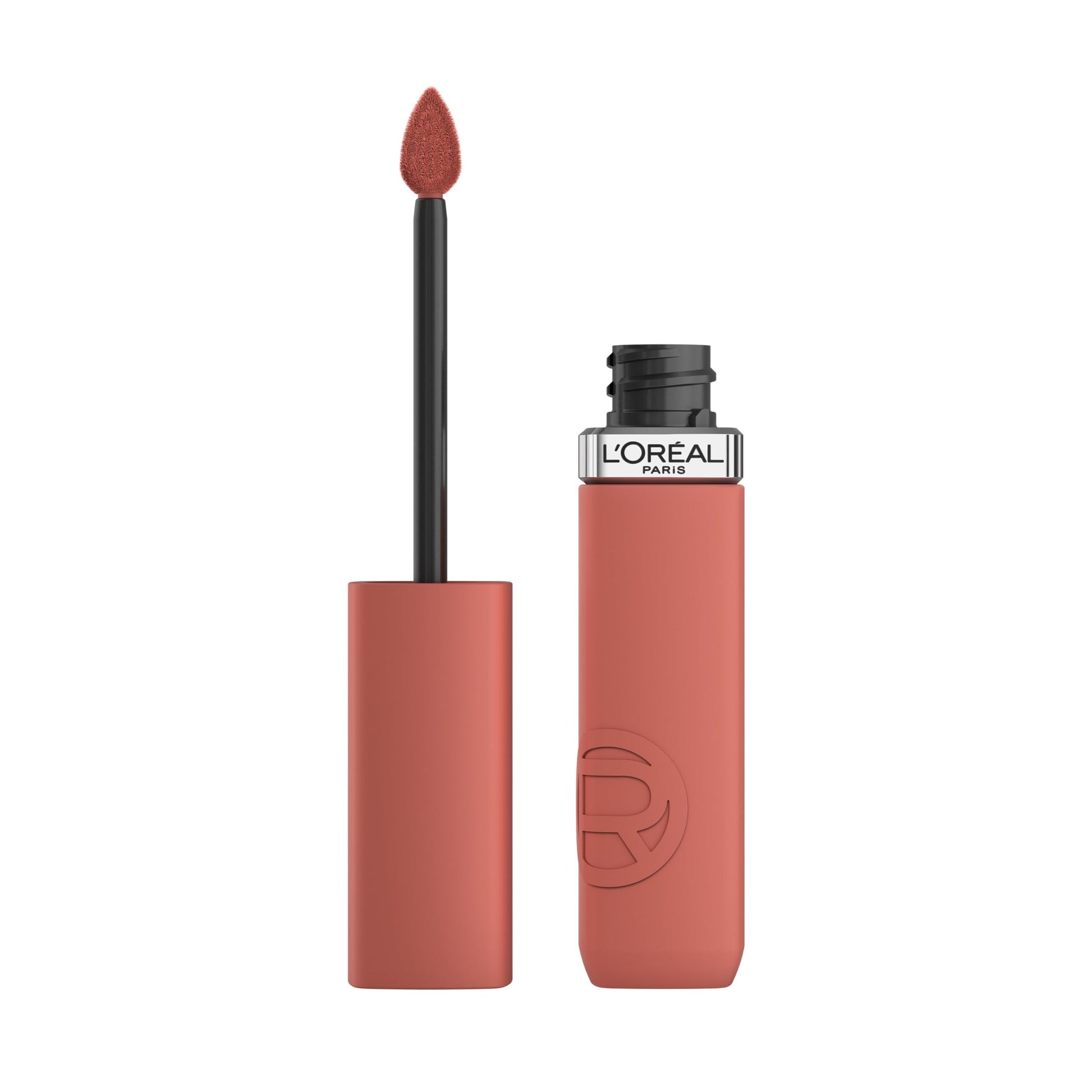 L'Oréal Paris, Infallible Matte Resistance Nudes, Labial Líquido Mate Larga Duración 16hr, Color Intenso con Ácido Hialurónico, Tono Rose Heat 630, 5ml
