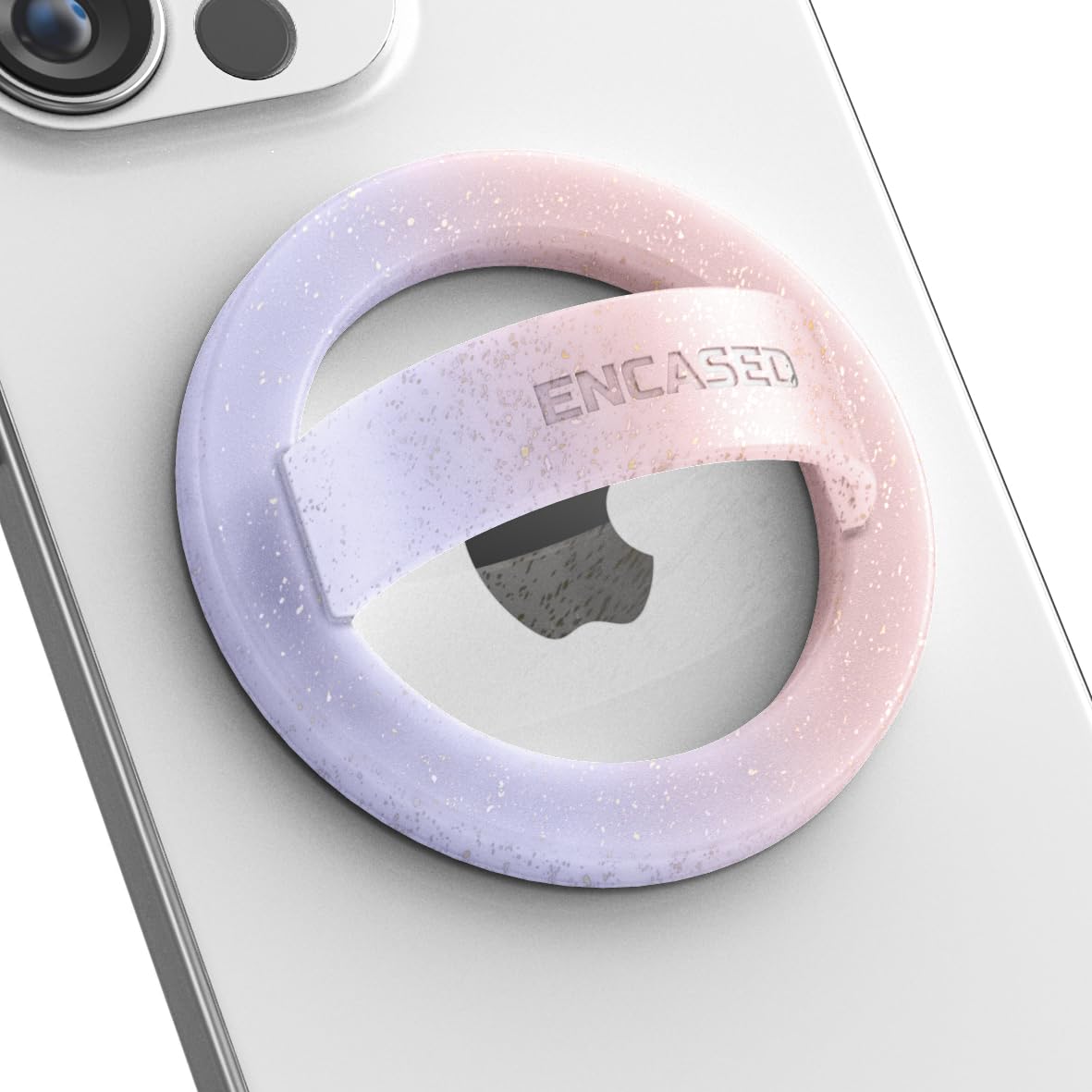 Soporte Magnético ENCASED Iridiscente con Efecto Degradado y Anillo para iPhone