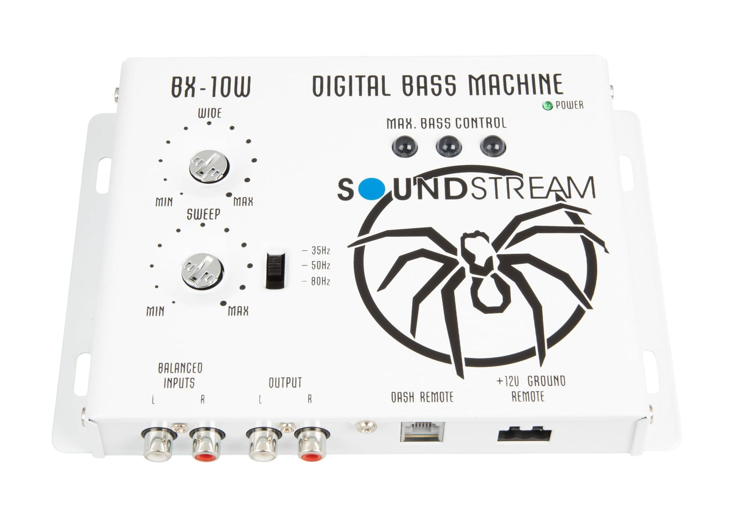 Soundstream BX-10W (White) Fuente de Poder Digital Bass Reconstruction Processor con Control Remoto