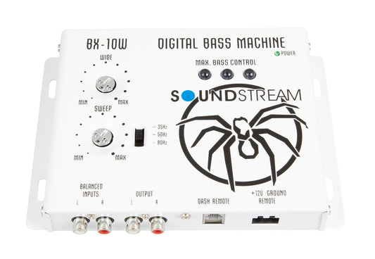 Soundstream BX-10W (White) Fuente de Poder Digital Bass Reconstruction Processor con Control Remoto