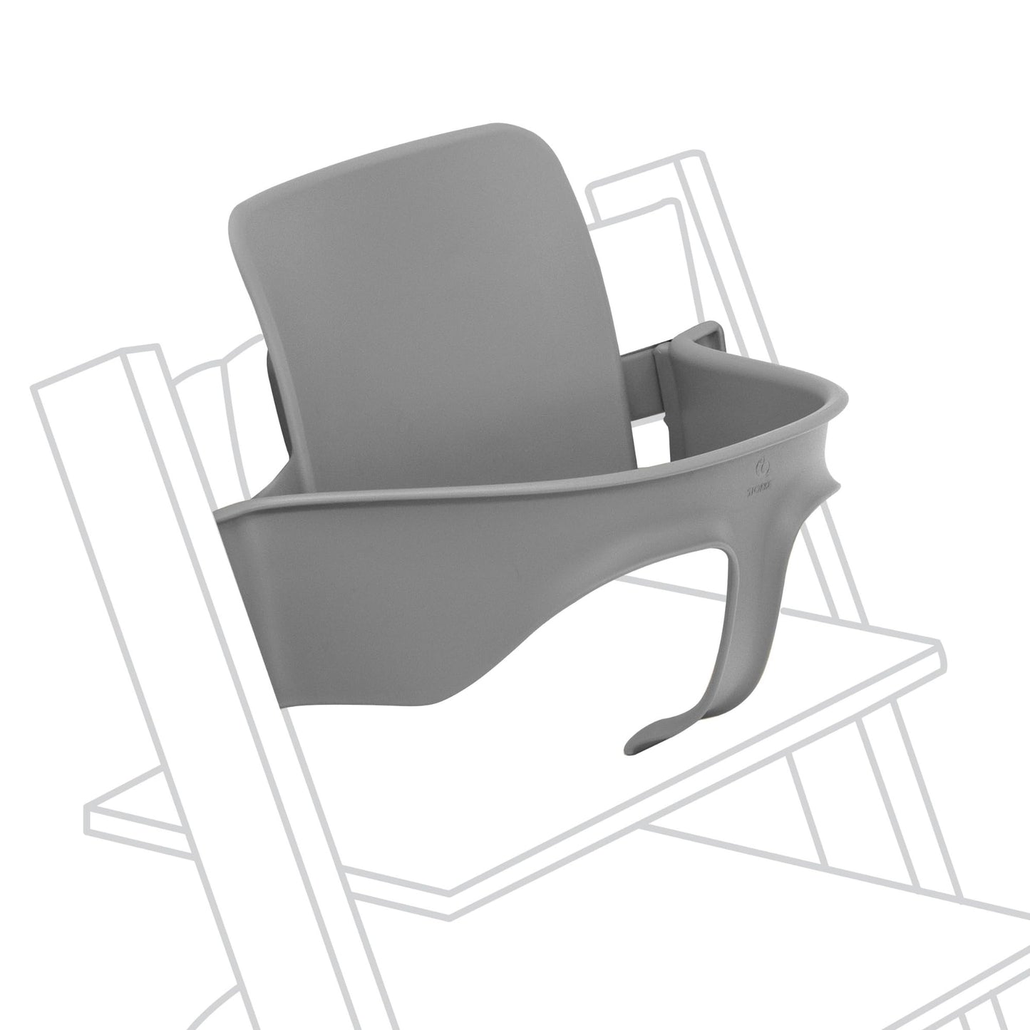 Tripp Trapp Baby Set 2 de Stokke, Edad 6-36 meses - Convierta la silla Tripp Trapp en una cómoda trona (Storm Grey)