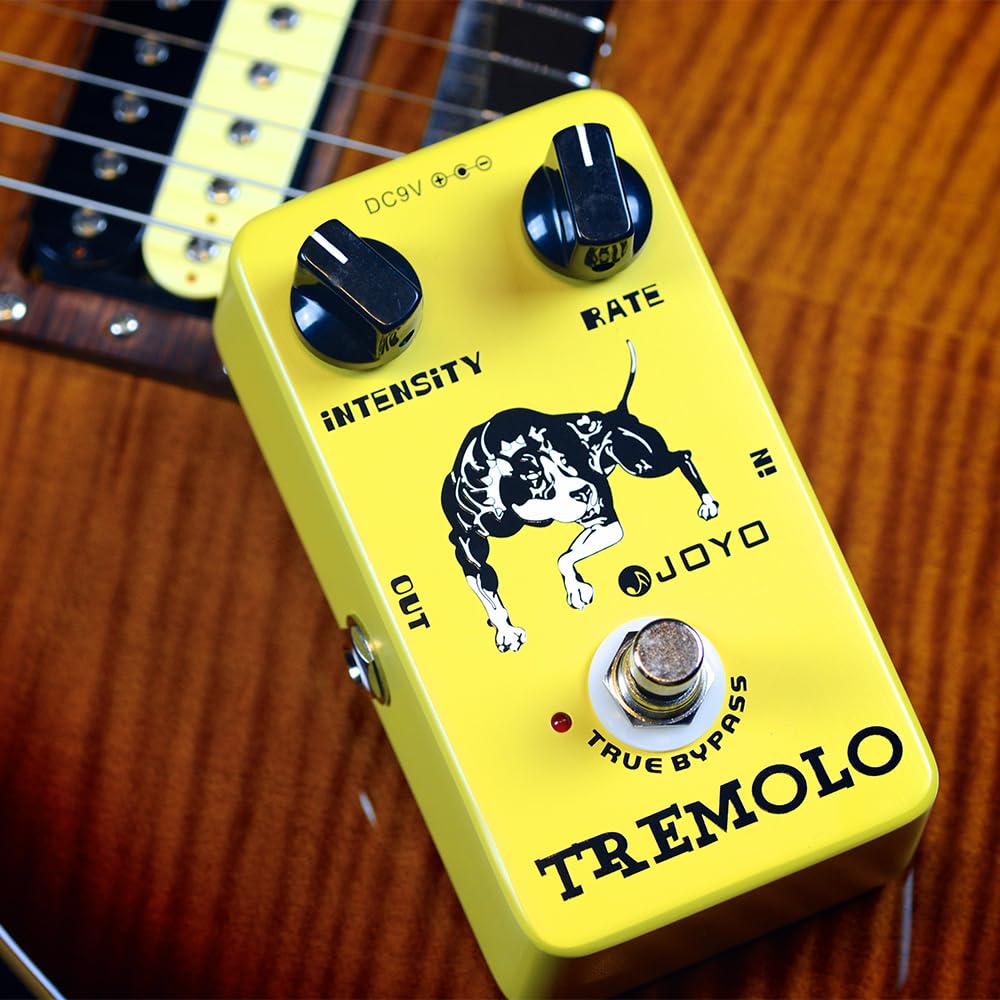 JOYO Tremolo Effect Pedal Amado Viejo Amps Fotoeléctrico Tubo de circuito Tremolo para Efecto Guitarra Eléctrico - True Bypass (JF-09)