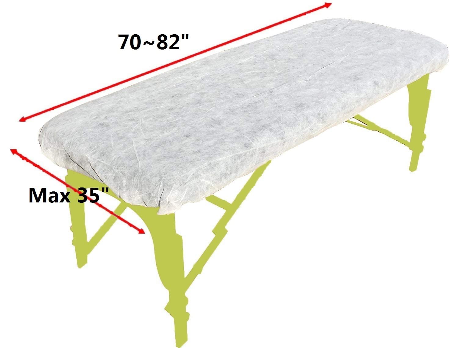 Sábanas Desechables ZMDREAM Blancas para Mesa de Masaje
