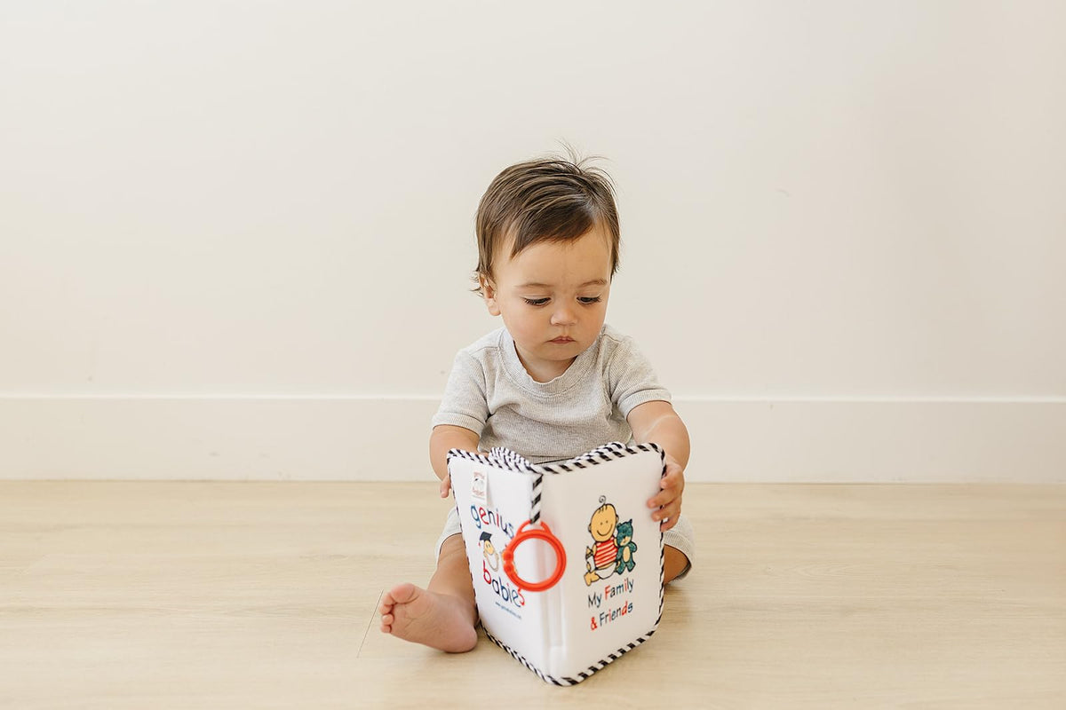 Álbum de Fotos de Tela Suave Baby First para Bebé, Seguro y Fácil de Limpiar