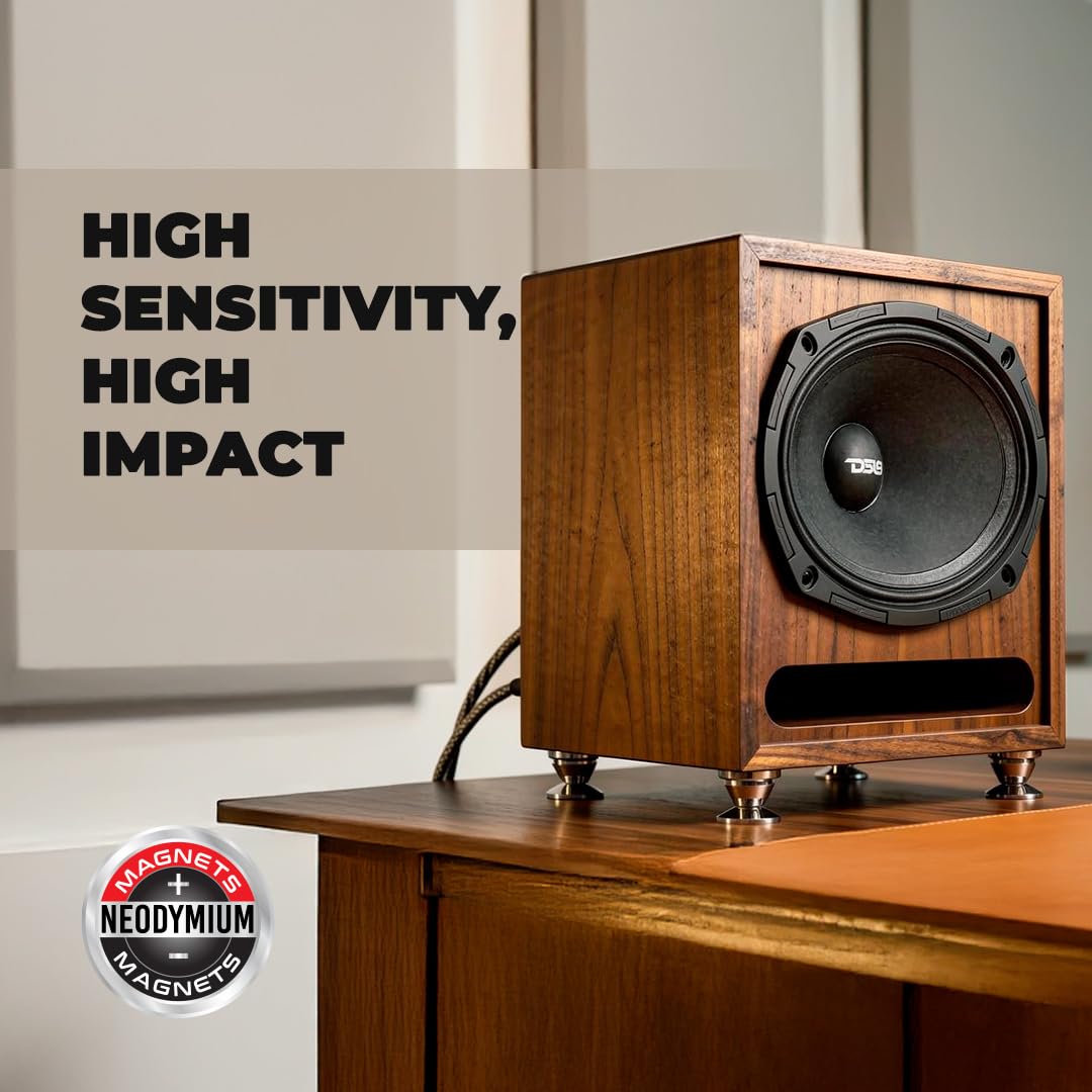 DS18 PROJECT360 Altavoz de alta sensibilidad de 6 x 9 pulgadas con imán de neodimio – 350 W RMS 4 ohmios – Diseño de recono giratorio para una reparación rápida