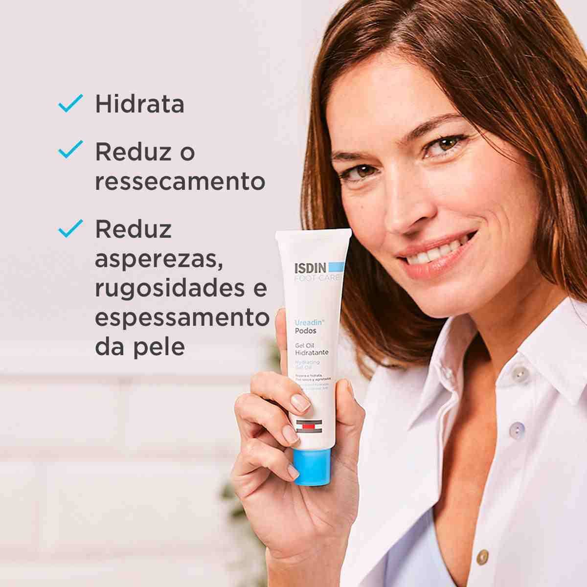 ISDIN reparador labial fluido con acido hialuronico. 10 mililitro, 1 + Ureadin Podos Gel Oil, Repara e hidrata los pies secos y agrietados, 75ml