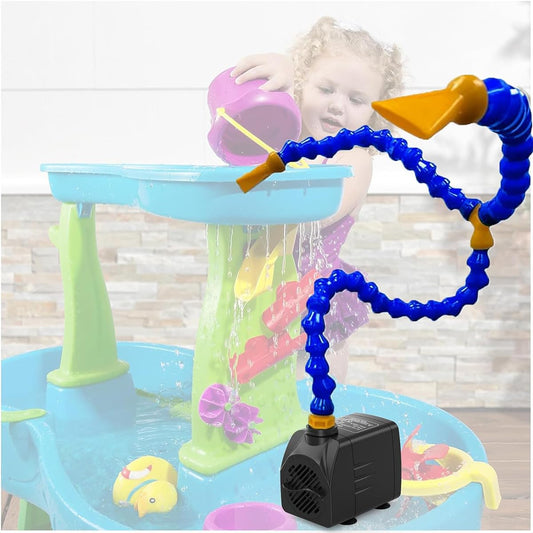 Bomba Sumergible para Mesa de Agua, 25W, Separador de Salpicaduras 1-2 Salidas, Cable de 3 m