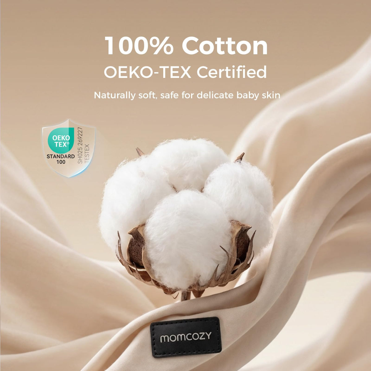 Momcozy - Portabebés para recién nacidos a niños pequeños de 3 a 20 kg, ergonómico, acogedor y ligero, fácil de poner, ideal para que los padres tengan manos libres, soporte lumbar mejorado - Caqui