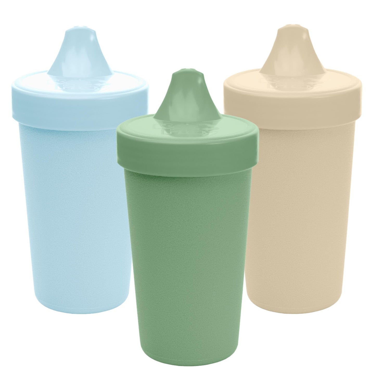 Re-Play Vasos antiderrames para bebés pequeños - Juego de 3 vasos reutilizables de 10 oz, aptos para lavavajillas y microondas, fabricados en EE. UU., Beach Baby