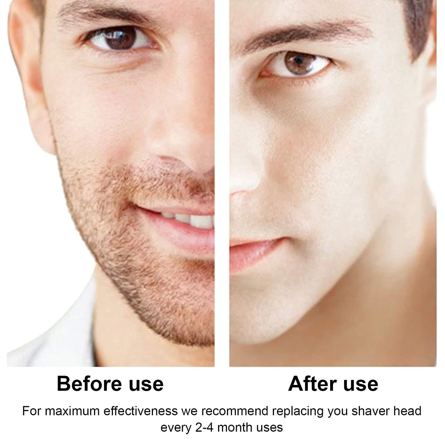 Cabezal de repuesto compatible con Micro Touches Solo Trimmer Cabezal de corte Solo Hybrid Shaver Cuchillas de repuesto Incluye 2 cepillos de limpieza (6 piezas)