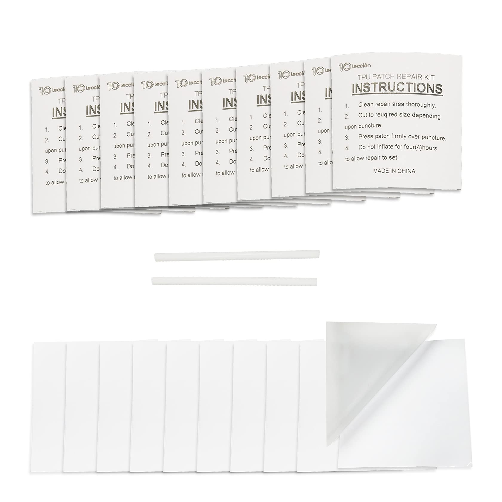 Juego de Parches de TPU 10Leccion Transparente para Piscina y Juguetes Inflables