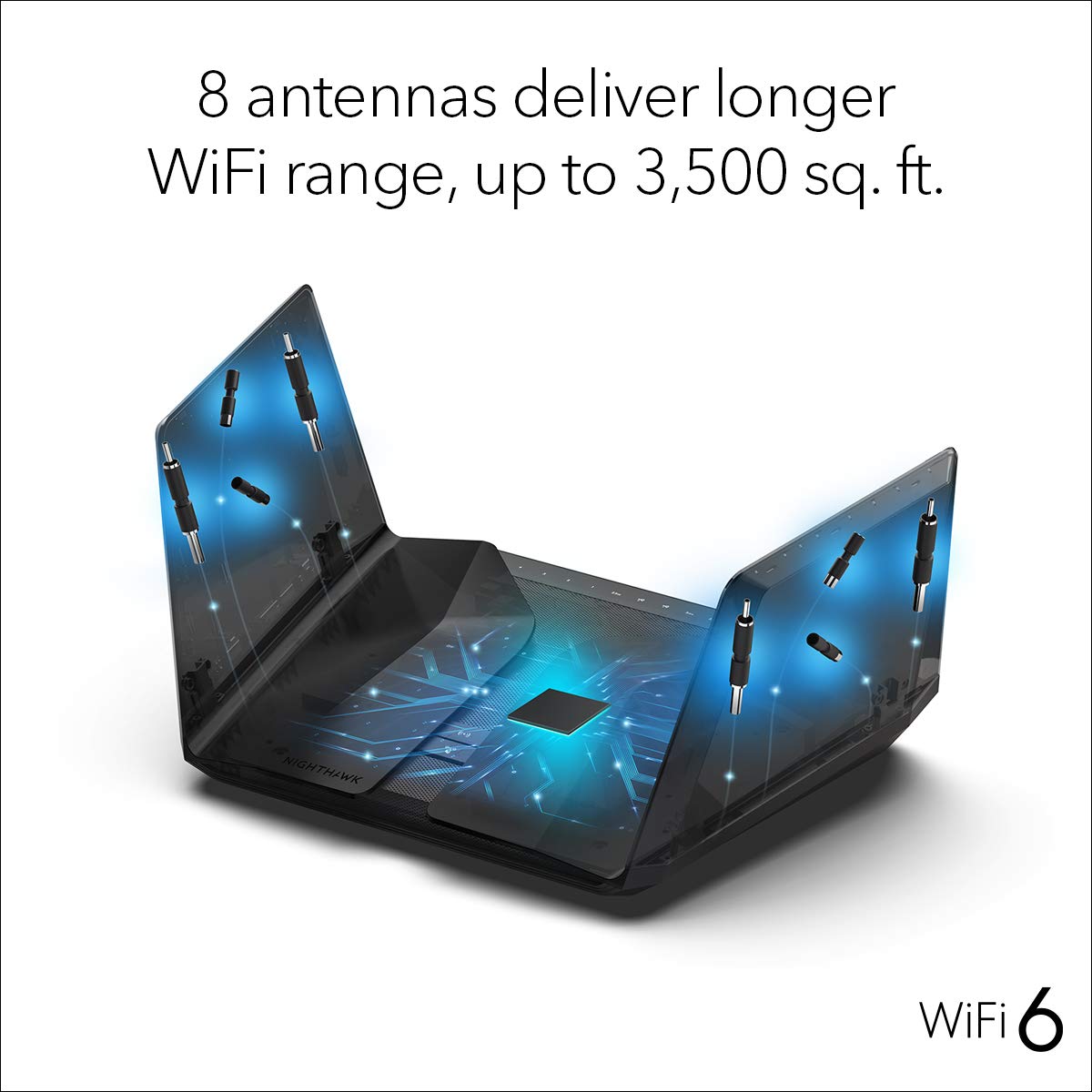 Router WiFi 6 NETGEAR Nighthawk AX12 AX6000 para Hogares Inteligentes Amplios