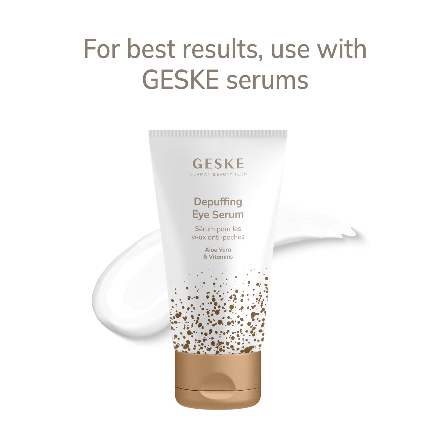 GESKE | SmartAppGuided™ Warm & Cool Eye Energizer | 6 en 1 | Masajeador de ojos | Masajeador anti ojeras | Eliminar bolsas y párpados caídos | Masaje ocular eléctrico