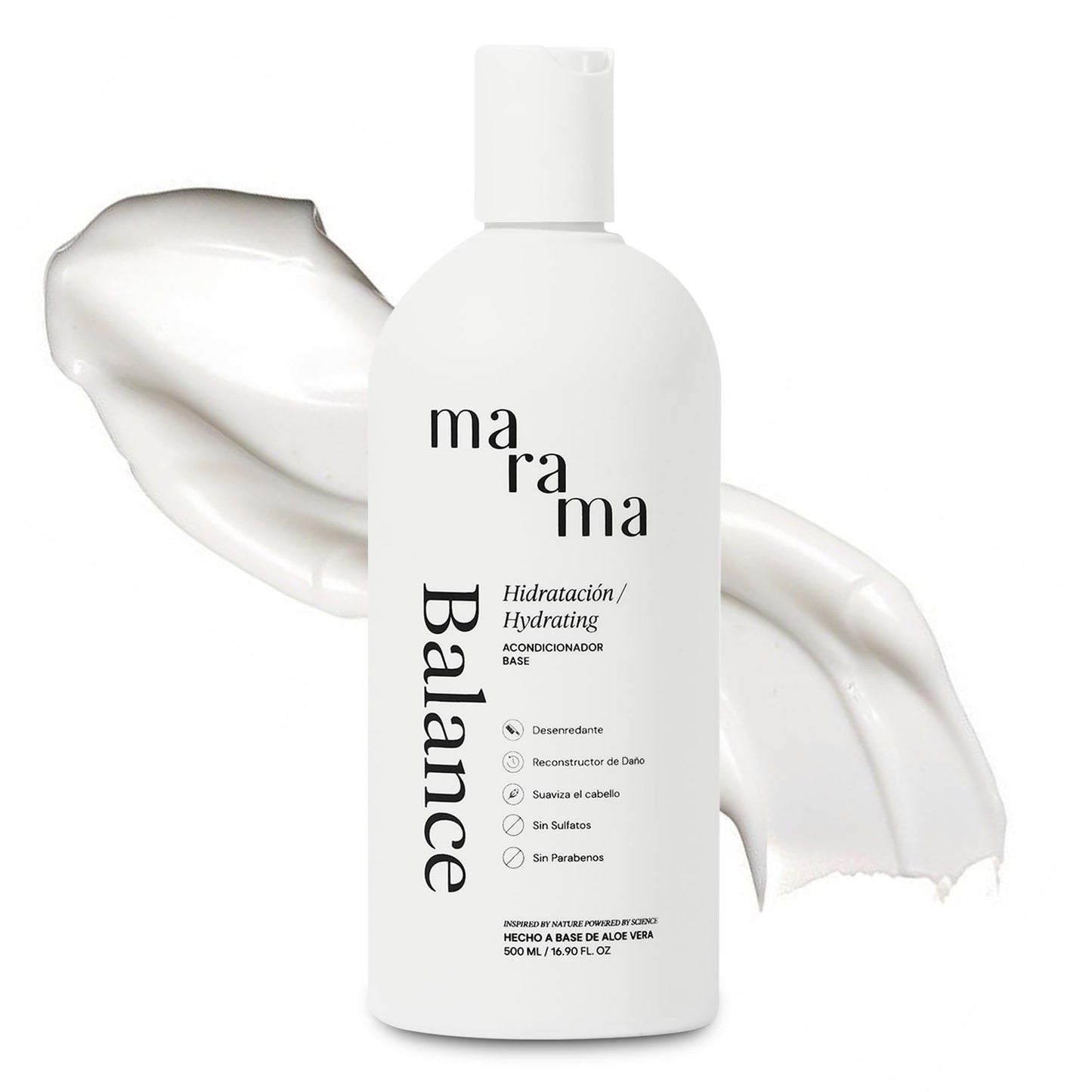 MARAMA | Acondicionador sin Parabenos - Aloe Vera - 250 ml | Fortalece Cabello - Tratamiento para Cabello Maltratado - Suavizante | Anti Frizz | Vegano - Cruelty-Free - Reciclable