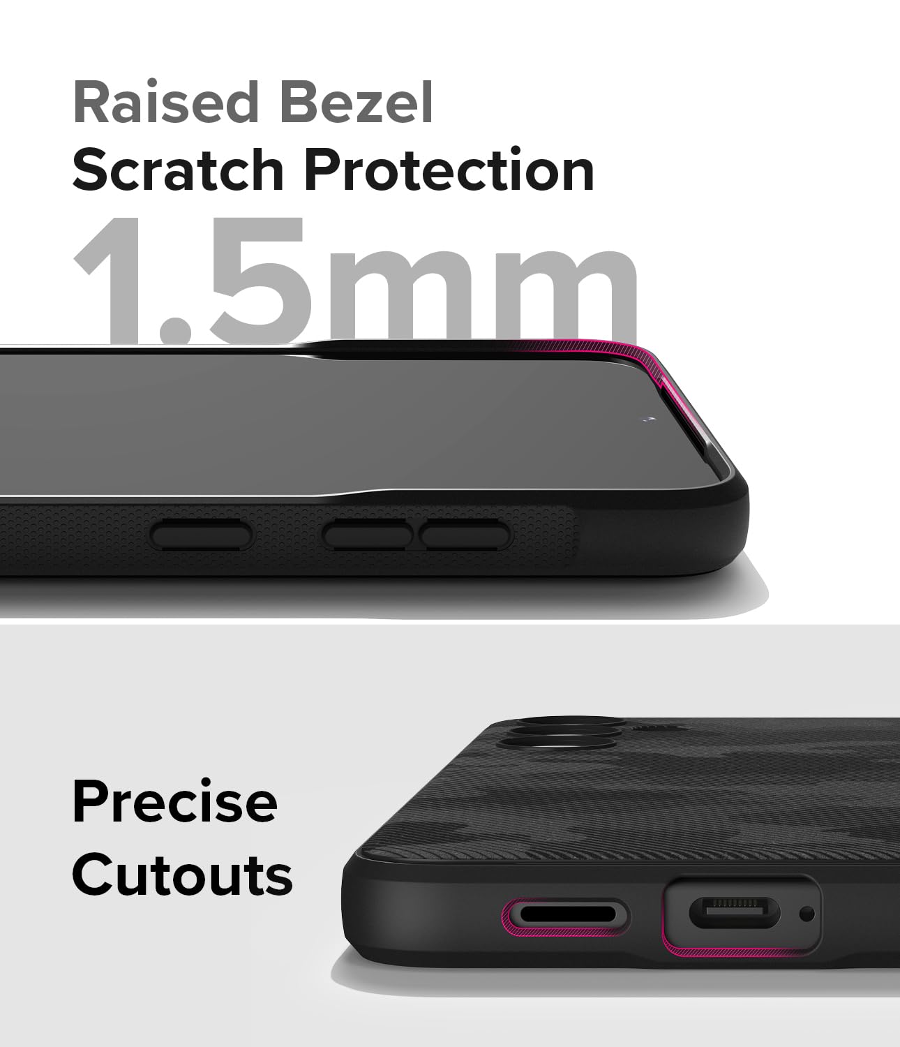 Funda Samsung Galaxy S24 Plus Ringke Onyx Camo Black Antihuellas y Antideslizante