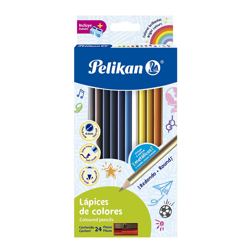 Lápices de Colores Pelikan 30330301 Vibrantes 4 mm