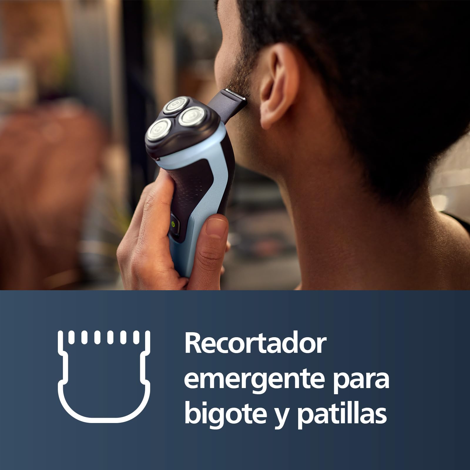 Afeitadora Eléctrica Philips Series 3000X Uso en Seco y Húmedo Anticorrosión