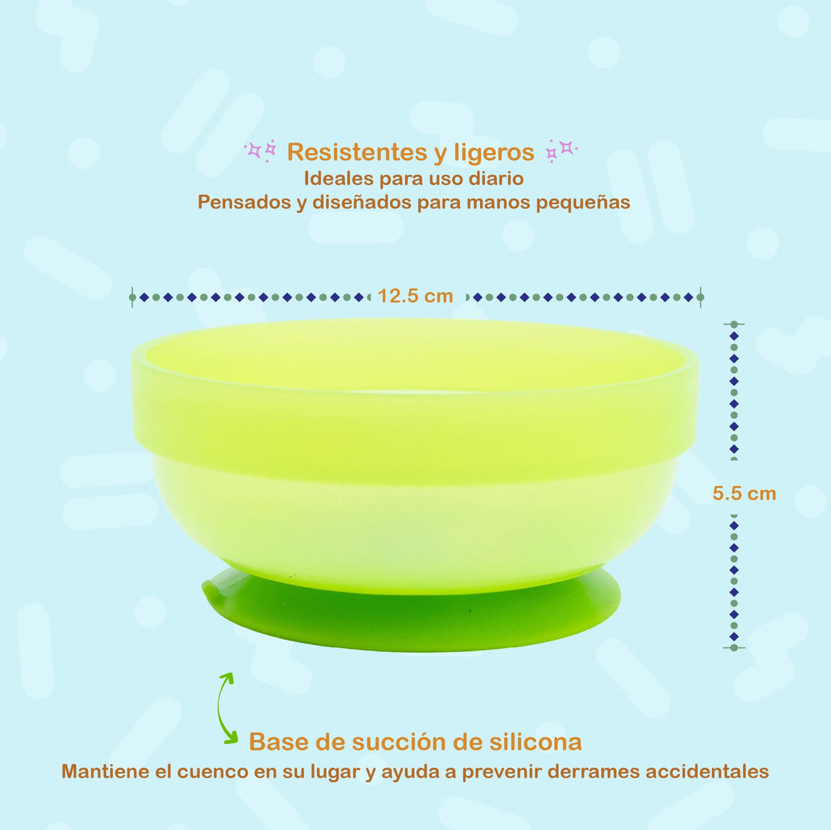 Stor – Set de 4 Tazones para Niños Bluey con Ventosa de Succión Antideslizante | Producto Oficial | Libre de BPA | Platos Hondos Apilables, Resistentes y Ligeros | Antiderrames
