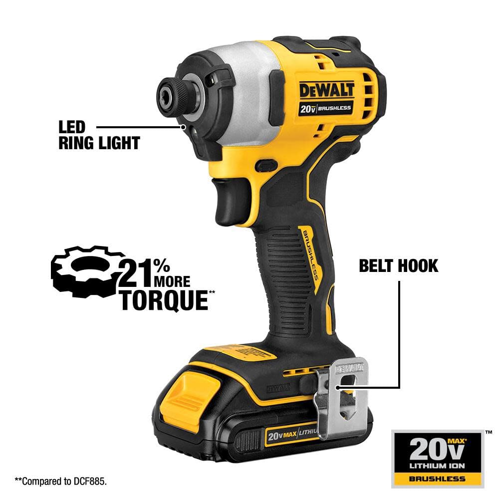DEWALT ATOMIC DCK278C2 - Juego de brocas inalámbricas (20 V máximo).