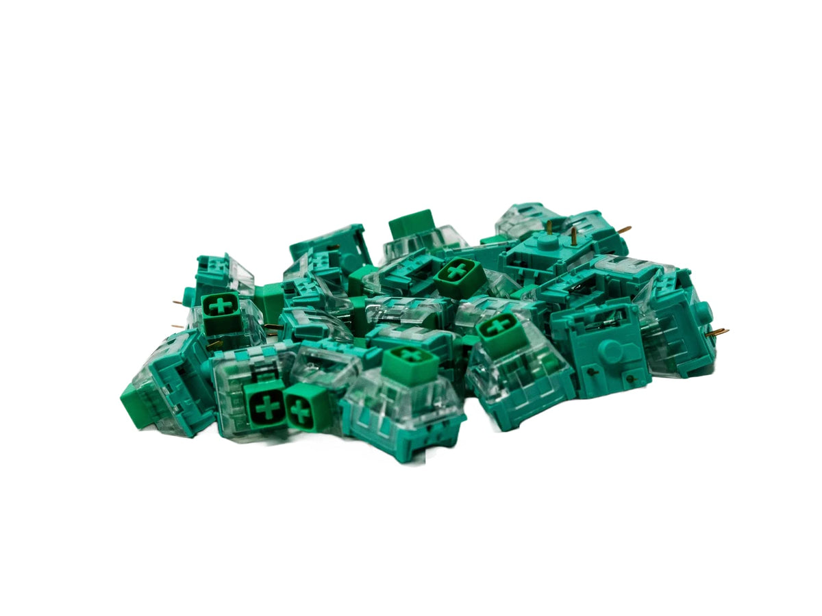 Switches Mecánicos para Teclados Kailh Box Glazed Green para Juegos