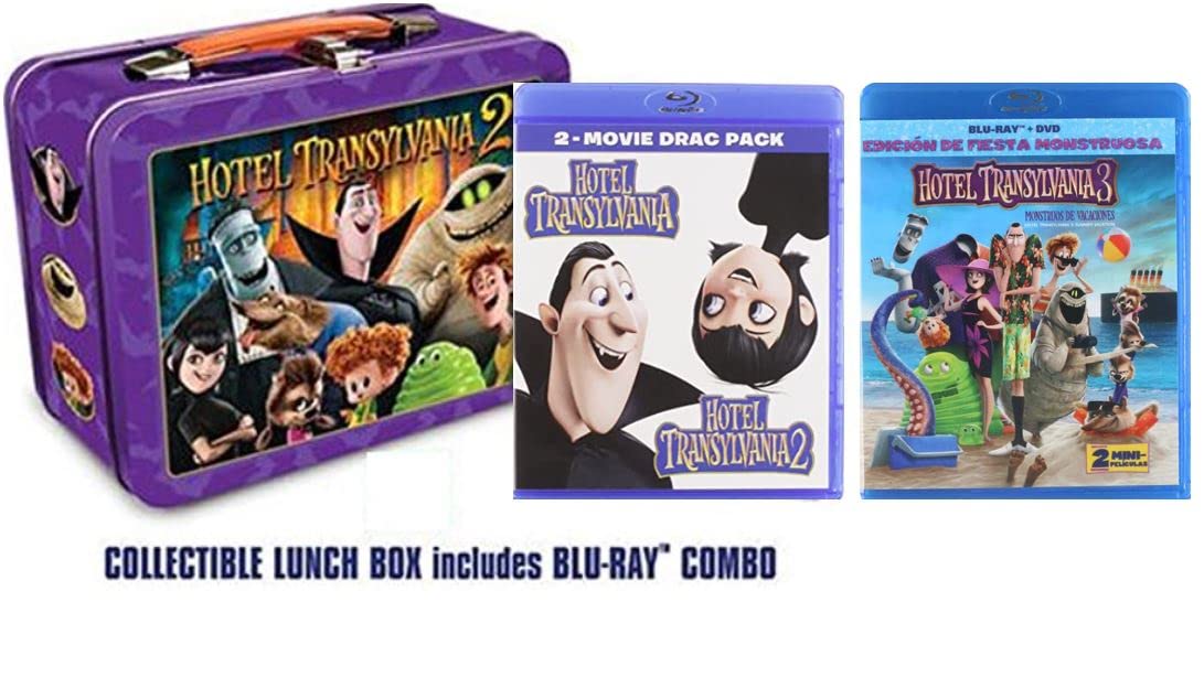 Hotel Transylvania Trilogy Blu-ray Collection: Hotel Transylvania 1 & 2 / Hotel Transylvania 3: Summer Vacation + 2 Mini-Movies + LunchBox