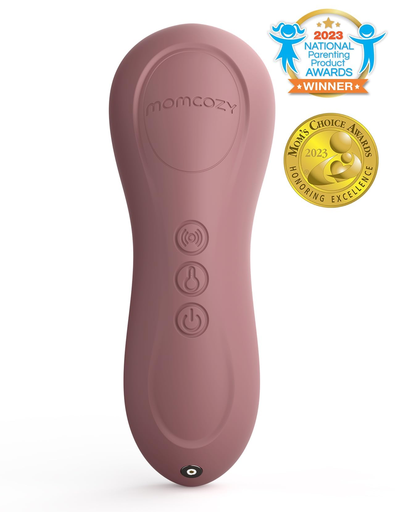 Momcozy - Masajeador de lactancia rodante con calor, 3 en 1 para aliviar los conductos obstruidos, mejora el flujo de leche, rosa polvorienta