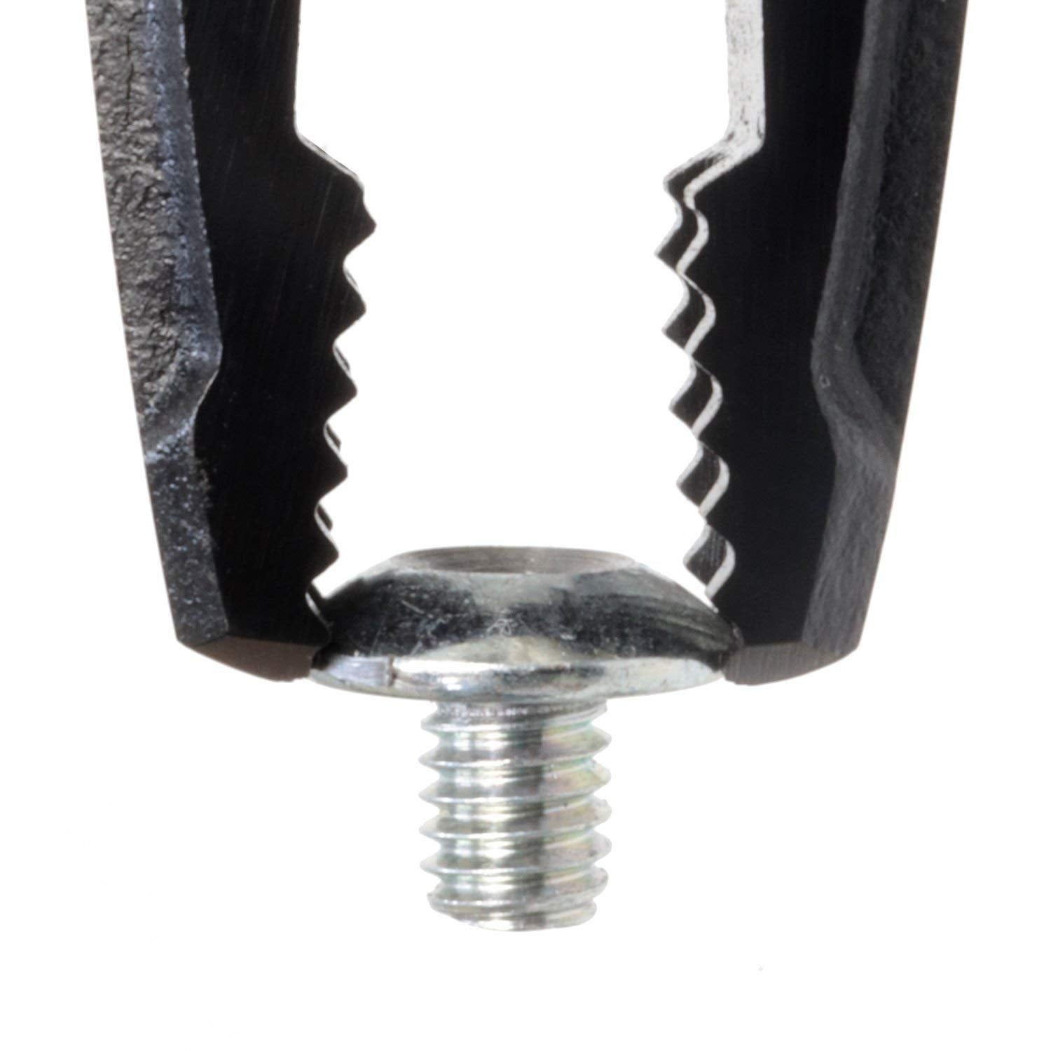 ENGINEER PZ-32 - Alicates de extracción de tornillo (quitar tornillos dañados rápidamente/fácilmente), dientes de mandíbula entrelazados multifuncionales, revestimiento de óxido negro, empuñaduras verdes salvia