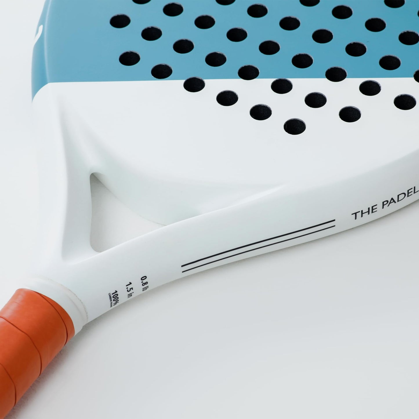 LAPAT Pala de Padel con Funda - Superficie de Carbono con Memory Foam EVA - Raqueta de Padel Ligeras (Azul Retro Nueva)
