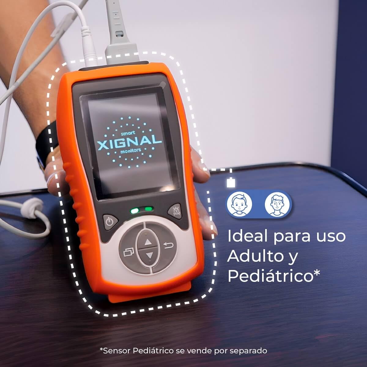 Oxímetro de Pulso Xignal U-Kiss Palm Xignal 3 Parámetros con Sensor Adulto para Uso Humano