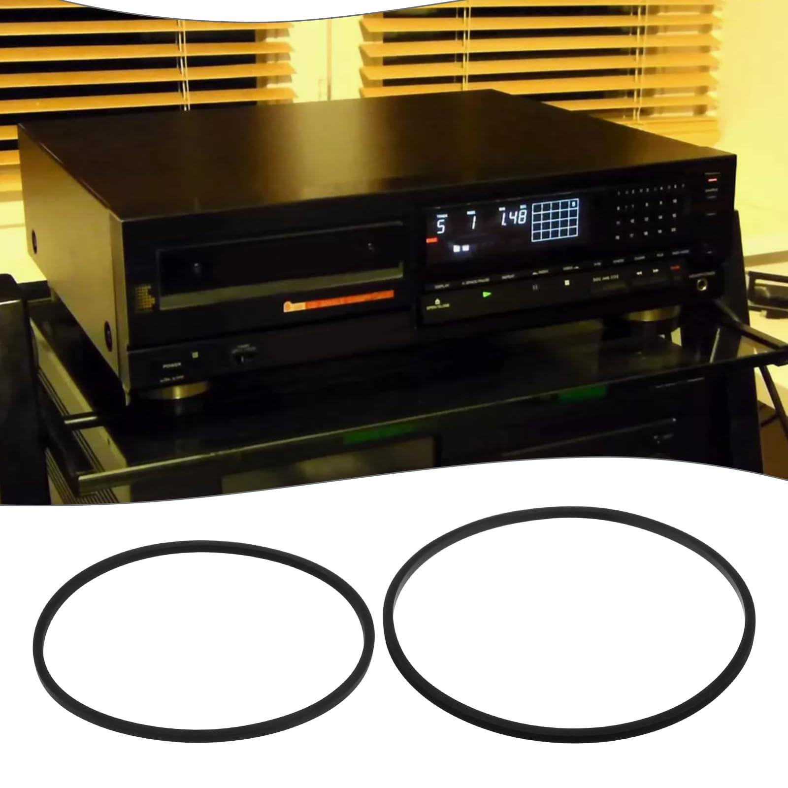 SG Store - Correas de transmisión para puerta compatibles con reproductores de CD de Sony CDP-CX300 CDP-CX350 CDP-CX355 CDP-CX333ES CDP-CX400 CDP-CX450 CDPCX455 CDP-CX555ES