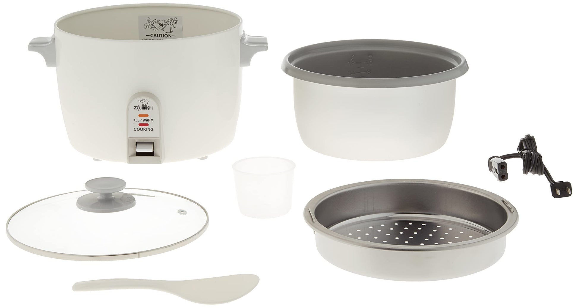 Olla Arrocera Zojirushi Blanca con Capacidad para 3 Tazas 1.8 L